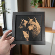 Framed Art - CUSTOM - Wolf Family
