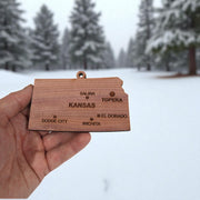 Ornament - CUSTOM - Kansas State with Cities