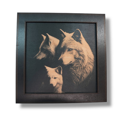Framed Art - CUSTOM - Wolf Family