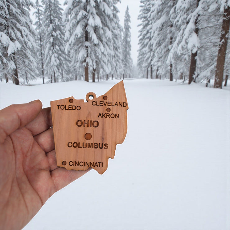 Ornament - CUSTOM - Ohio State with Cities