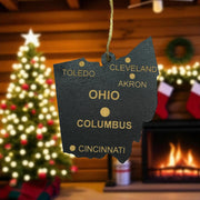 Ornament - CUSTOM - Ohio State with Cities