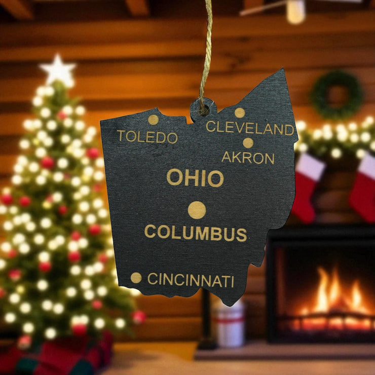 Ornament - CUSTOM - Ohio State with Cities
