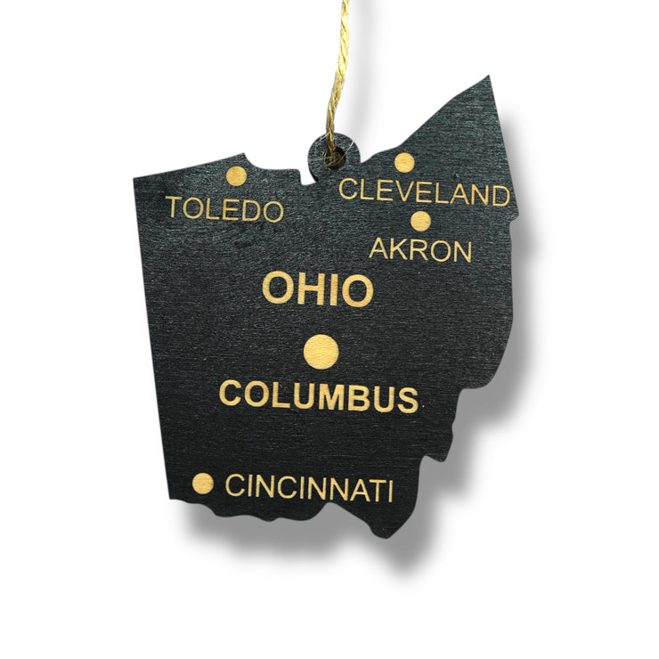 Ornament - CUSTOM - Ohio State with Cities