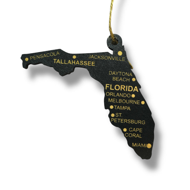Ornament - CUSTOM - Florida State with Cities