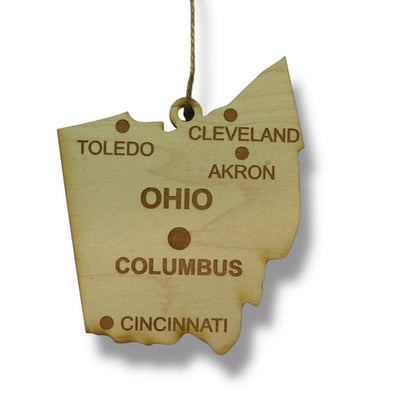 Ornament - CUSTOM - Ohio State with Cities