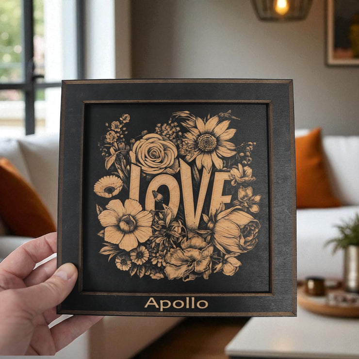 Framed Art - PERSONALIZED - CUSTOM - Love