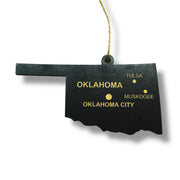 Ornament - CUSTOM - Oklahoma State with Cities