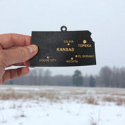 Ornament - CUSTOM - Kansas State with Cities