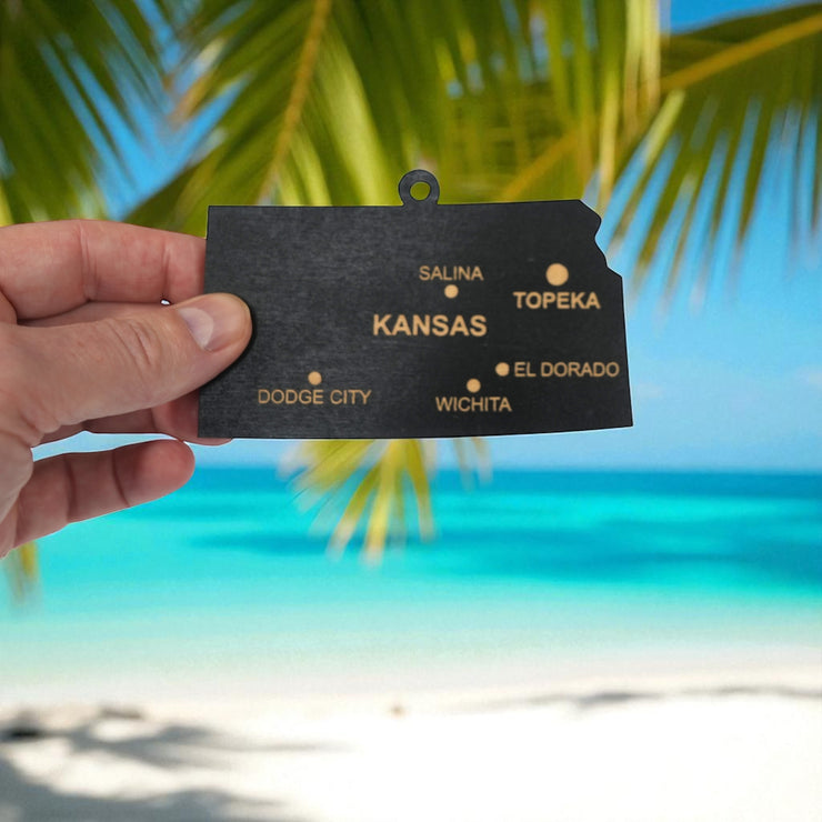 Ornament - CUSTOM - Kansas State with Cities