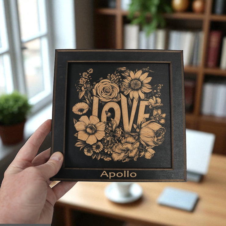 Framed Art - PERSONALIZED - CUSTOM - Love