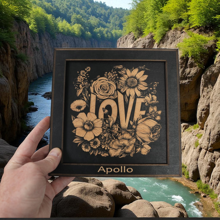 Framed Art - PERSONALIZED - CUSTOM - Love