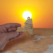 Ornament - CUSTOM - New York State with Cities