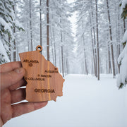 Ornament - CUSTOM - Georgia State with Cities