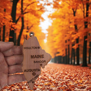 Ornament - CUSTOM - Maine State with Cities