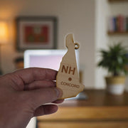 Ornament - CUSTOM - New Hampshire State with Cities