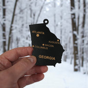 Ornament - CUSTOM - Georgia State with Cities