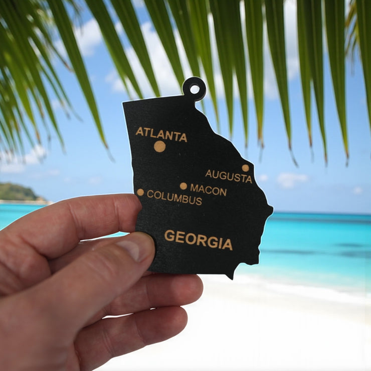Ornament - CUSTOM - Georgia State with Cities
