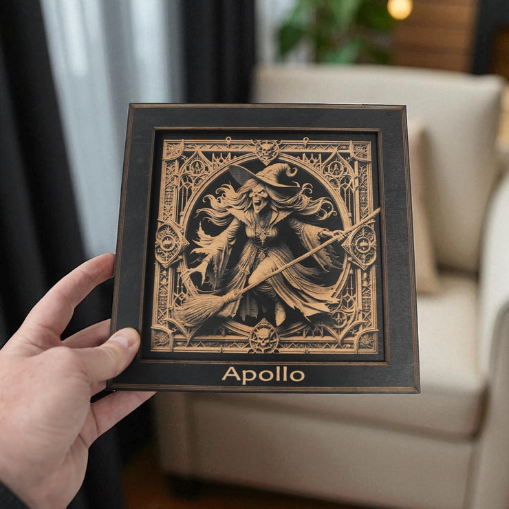 Framed Art - PERSONALIZED - CUSTOM - Haloween Witch