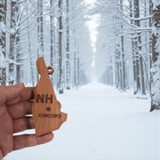 Ornament - CUSTOM - New Hampshire State with Cities