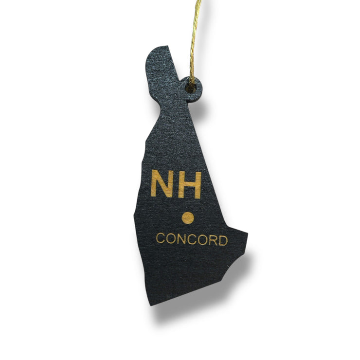 Ornament - CUSTOM - New Hampshire State with Cities