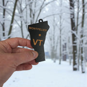 Ornament - CUSTOM - Vermont State with Cities