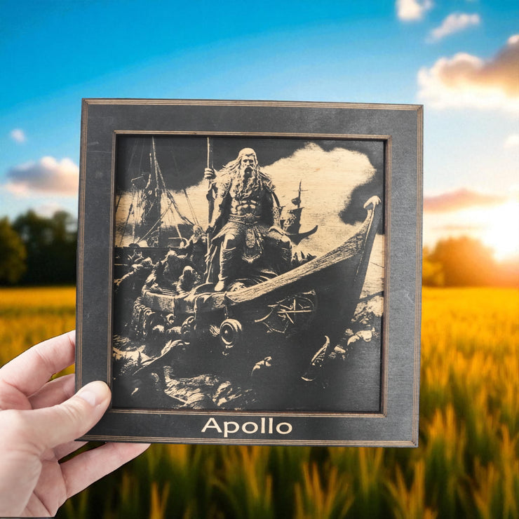Framed Art - PERSONALIZED - CUSTOM - Viking Scene