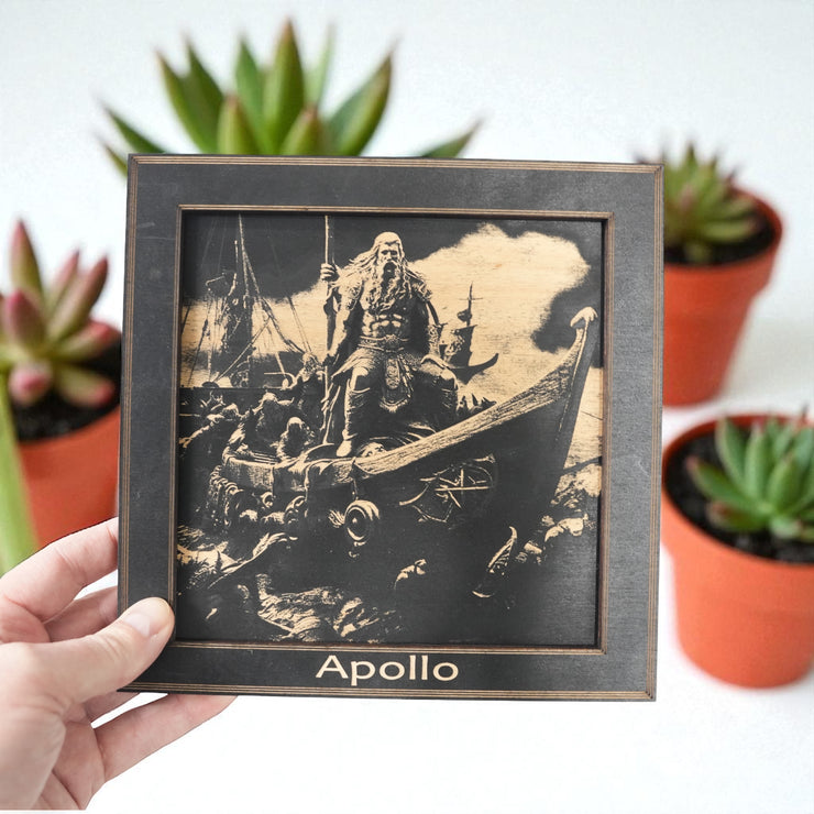 Framed Art - PERSONALIZED - CUSTOM - Viking Scene