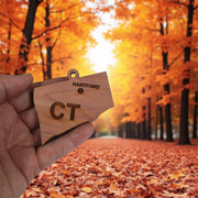 Ornament - CUSTOM - Connecticut State with Cities