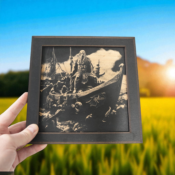 Framed Art - CUSTOM - Viking Scene