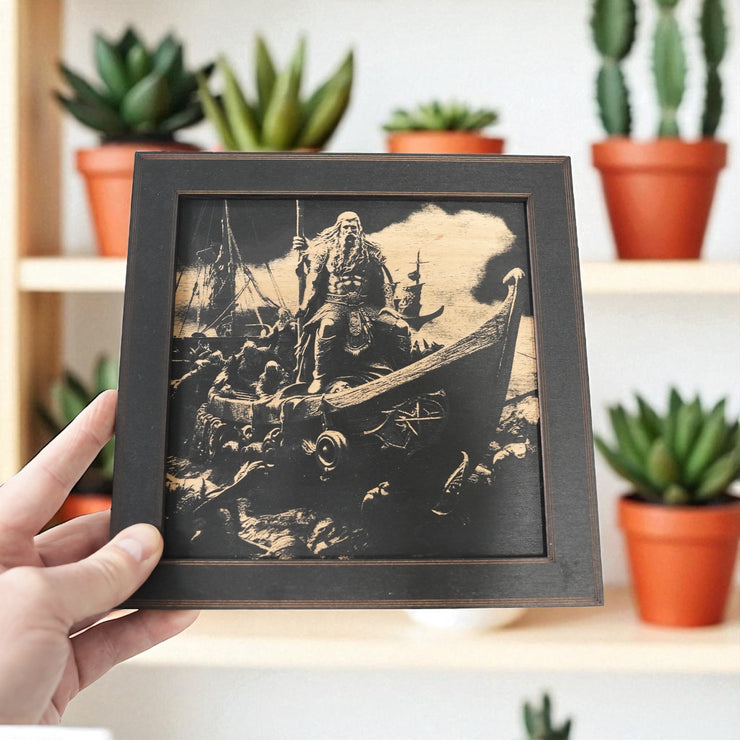 Framed Art - CUSTOM - Viking Scene