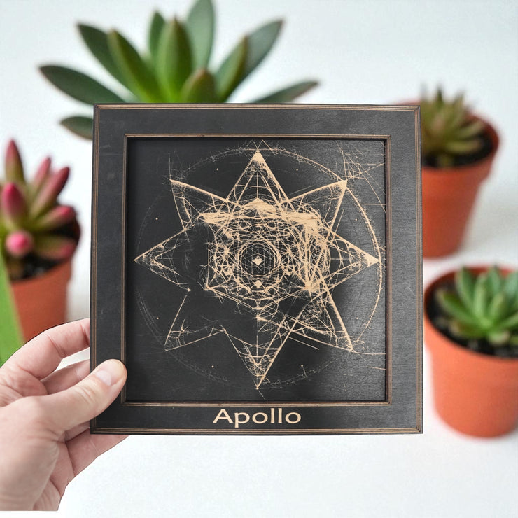 Framed Art - PERSONALIZED - CUSTOM - Organic Merkaba