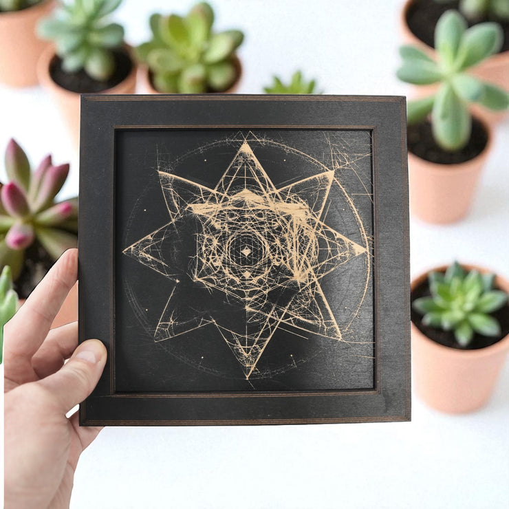 Framed Art - CUSTOM - Organic Merkaba