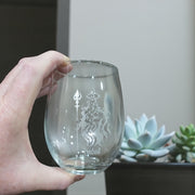 15oz Stemless Wine Glass -   Hades God of the Underworld