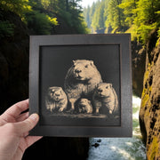 Framed Art - CUSTOM - Beaver Family