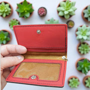 Keychain ID Holder Wallet - Star of David - Leather