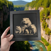 Framed Art - CUSTOM - Beaver Family