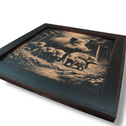Framed Art - PERSONALIZED - CUSTOM - Wild Boar Family