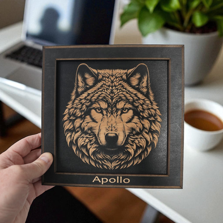 Framed Art - PERSONALIZED - CUSTOM - Wolf
