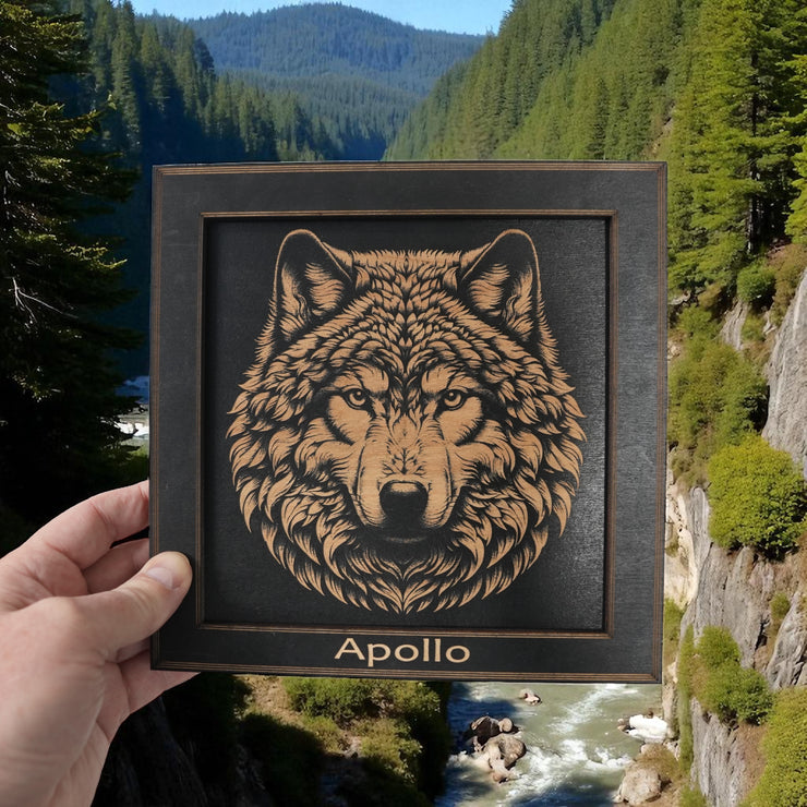 Framed Art - PERSONALIZED - CUSTOM - Wolf