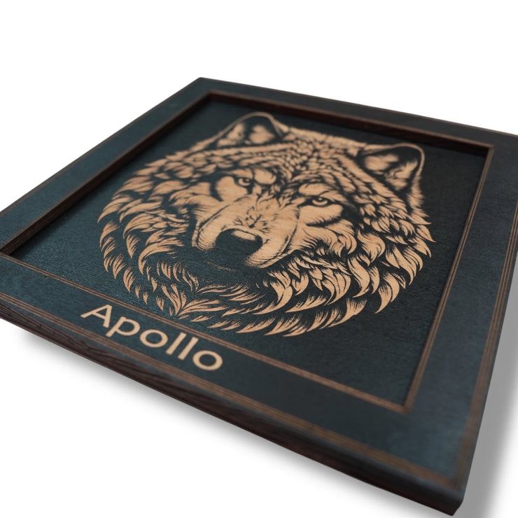 Framed Art - PERSONALIZED - CUSTOM - Wolf