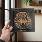 Framed Art - PERSONALIZED - CUSTOM - Wolf