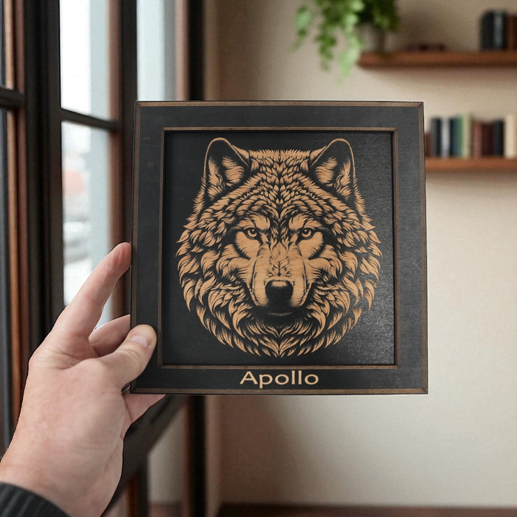 Framed Art - PERSONALIZED - CUSTOM - Wolf