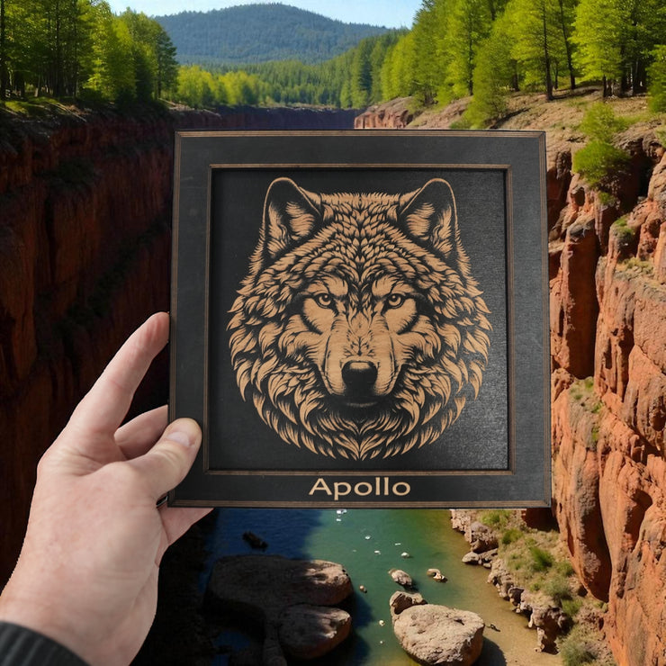 Framed Art - PERSONALIZED - CUSTOM - Wolf