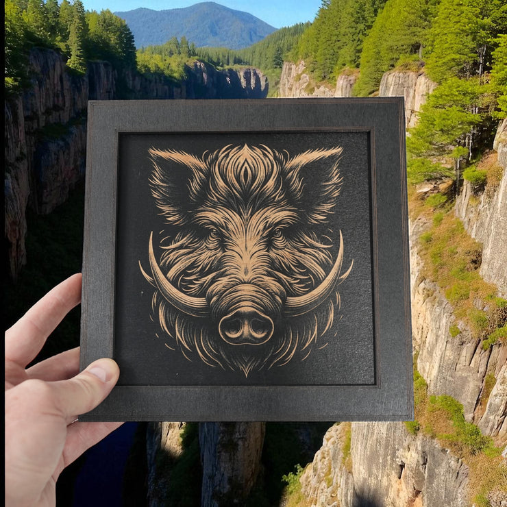 Framed Art - CUSTOM - Wild Boar