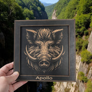 Framed Art - PERSONALIZED - CUSTOM - Wild Boar