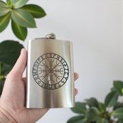 8oz Aegishjalmur Stainless Steel Flask