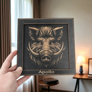 Framed Art - PERSONALIZED - CUSTOM - Wild Boar