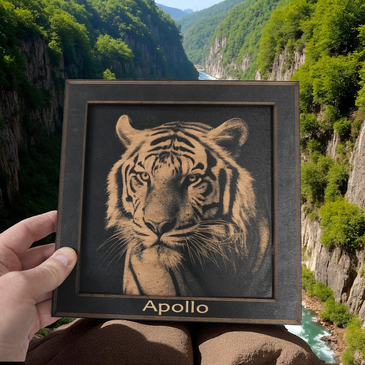 Framed Art - PERSONALIZED - CUSTOM - Tiger