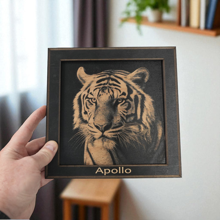 Framed Art - PERSONALIZED - CUSTOM - Tiger