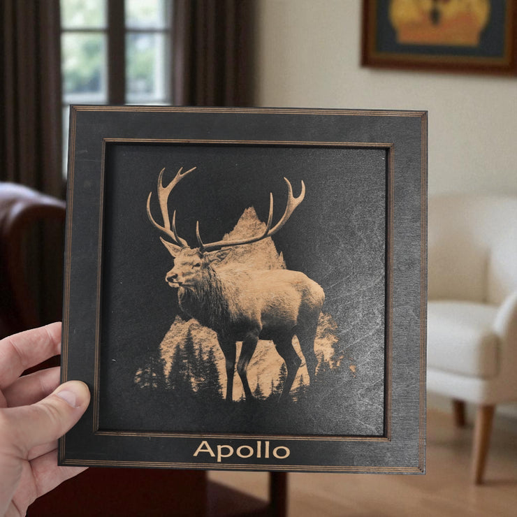 Framed Art - PERSONALIZED - CUSTOM - Deer